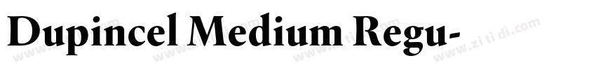 Dupincel Medium Regu字体转换